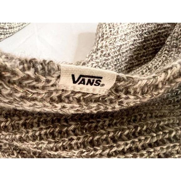 Vans Women's Infinity Scarf Brown Heathered Wrap Lightweight Knit Winter - Picture 7 of 9